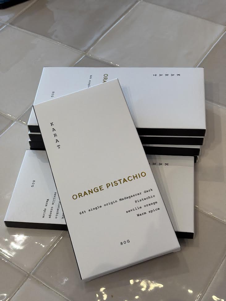 Orange Pistachio Chocolate Bar