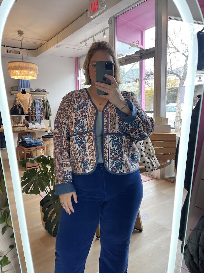 REVERSIBLE JACKET W/ FANCY QUILT