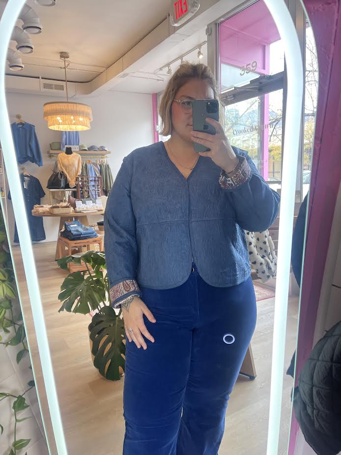 REVERSIBLE JACKET W/ FANCY QUILT