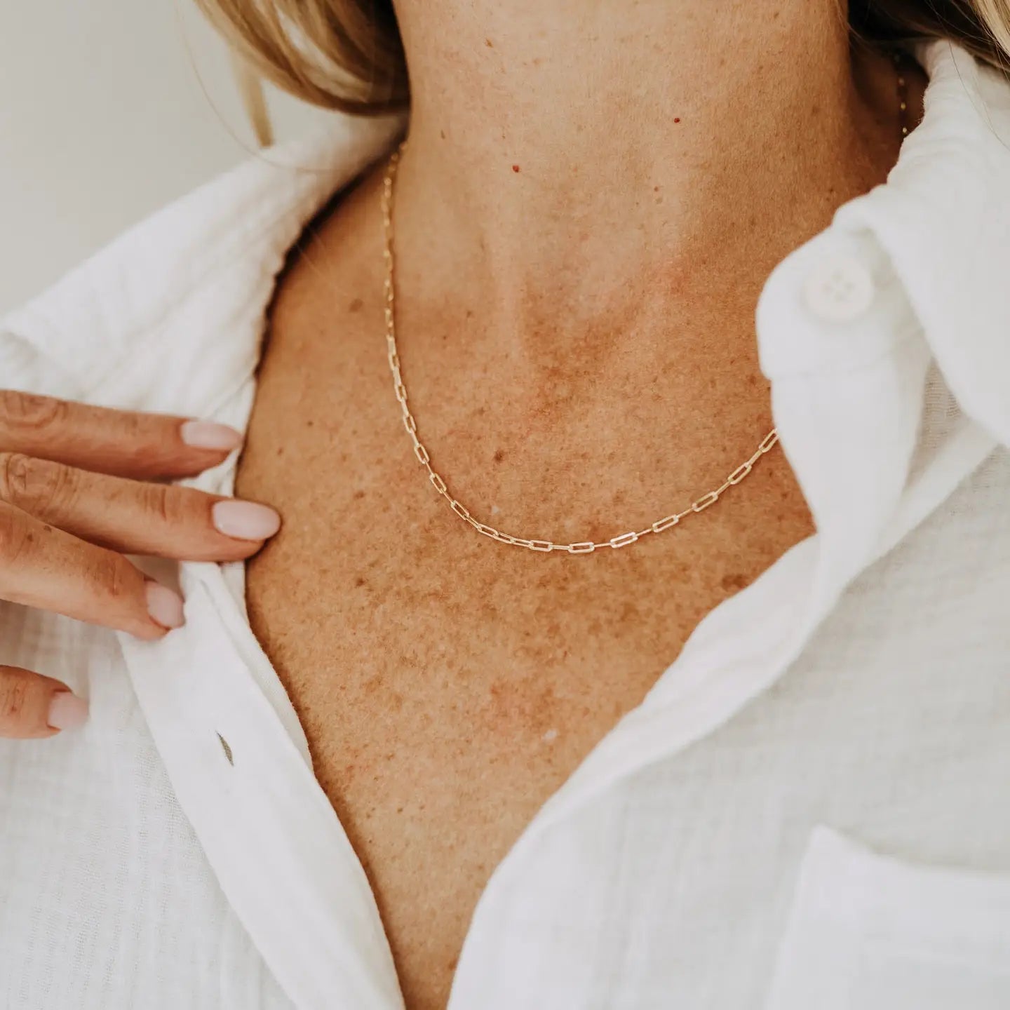 Petite Paperclip Chain - 16"