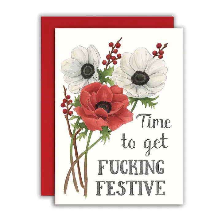 Time to Get Fucking Festive Card