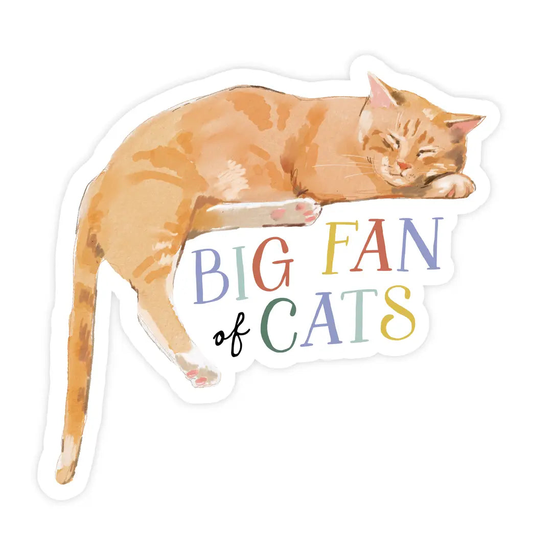 Big Fan of Cats Sticker