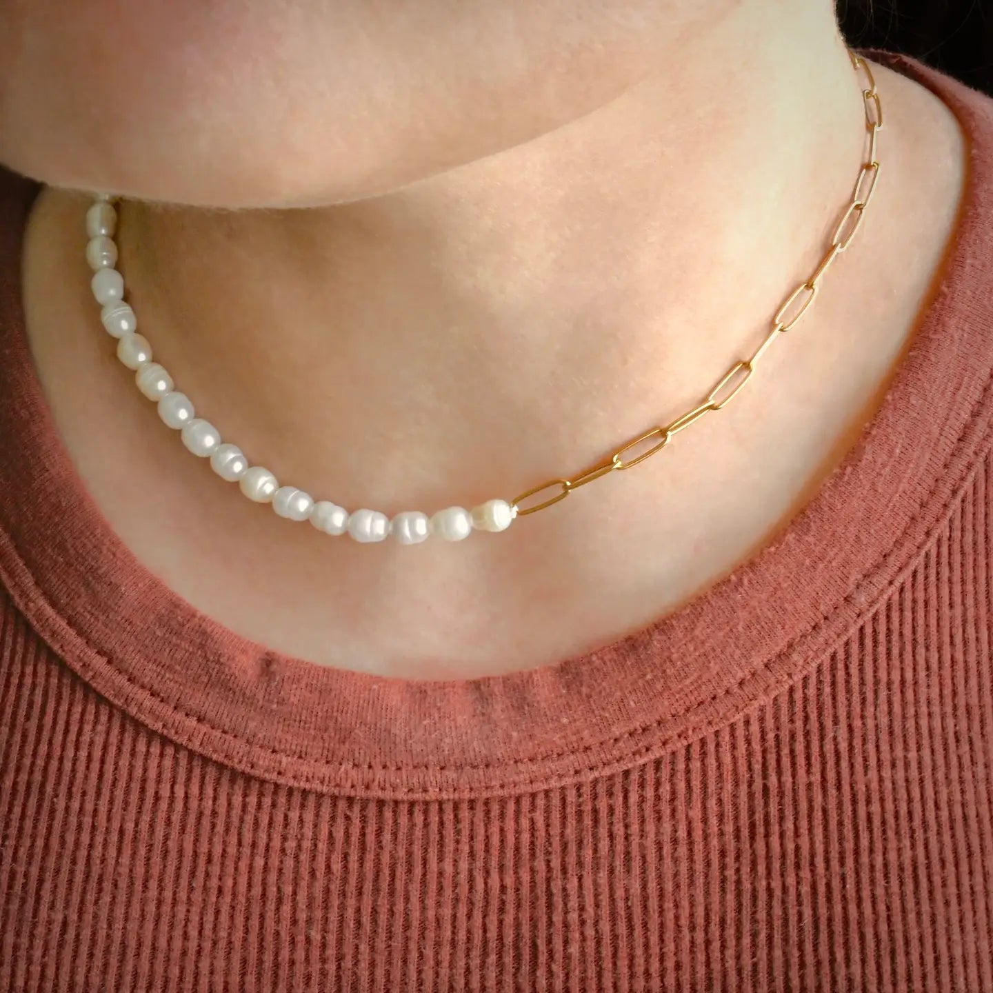 Pearl Toggle Necklace
