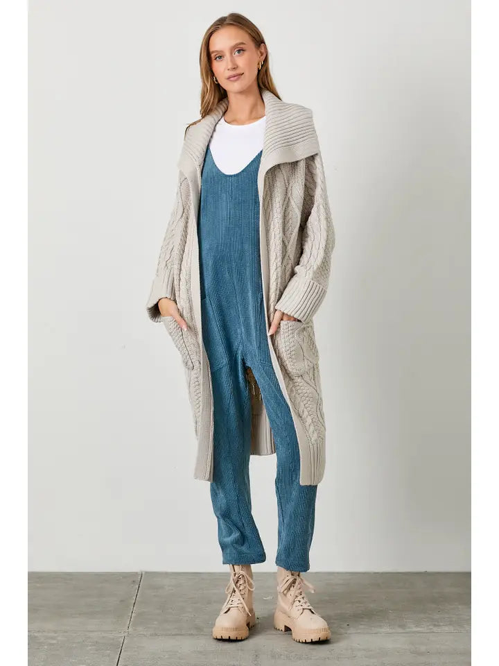 Cable Knit Duster Cardigan