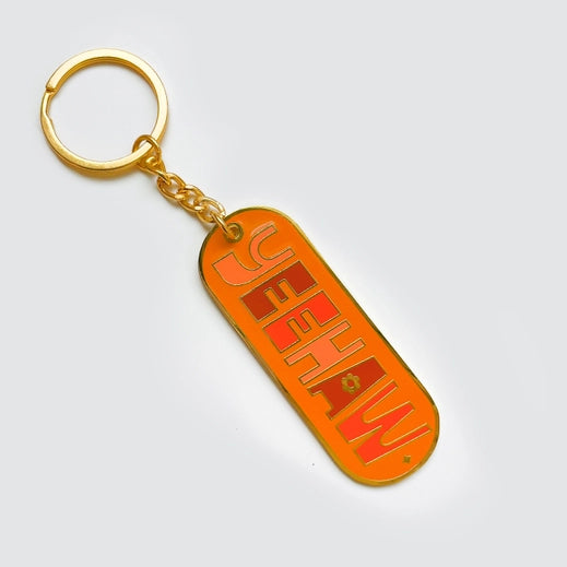 Howdy Yeehaw Enamel Keychain