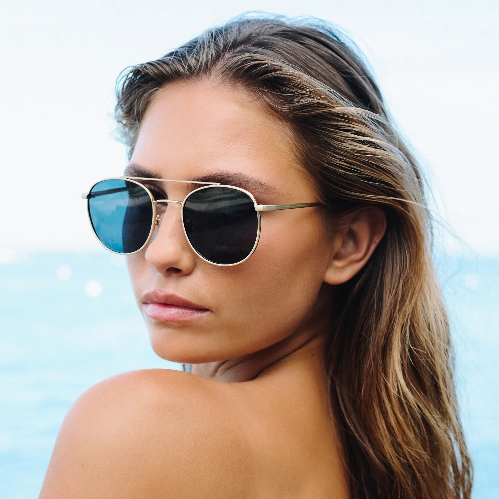 EASTON - GOLD / SMOKE POLARIZED LENS