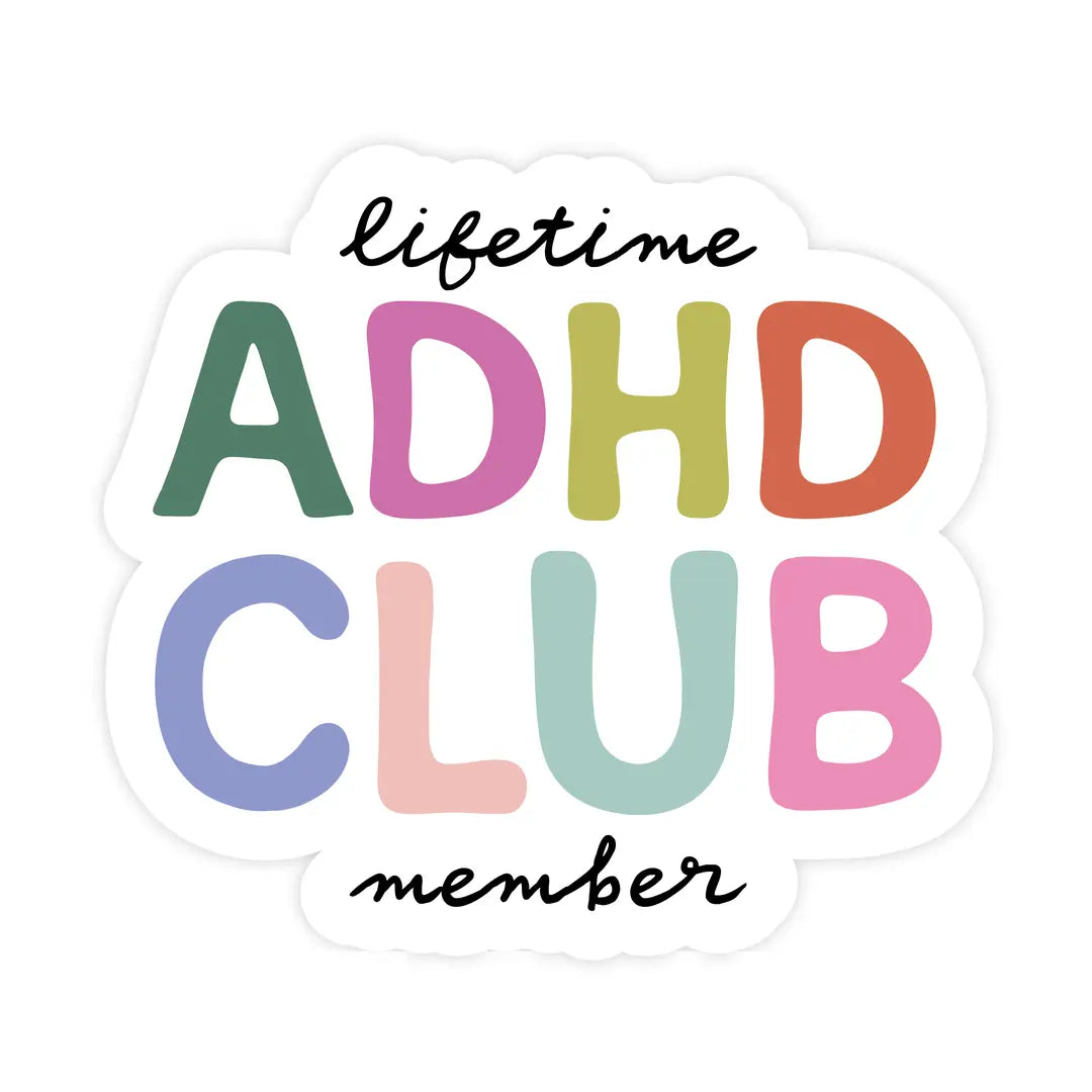 Adhd Club Sticker
