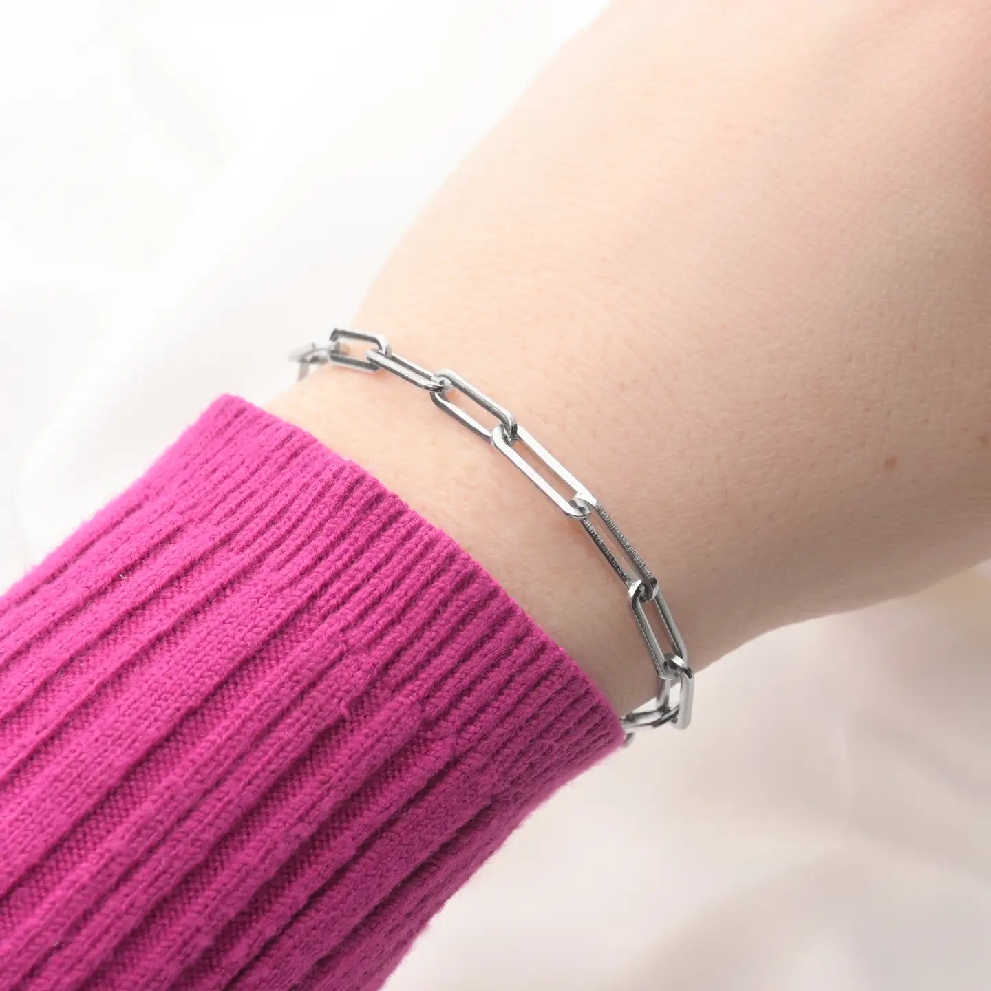 Thick Paperclip Bracelet