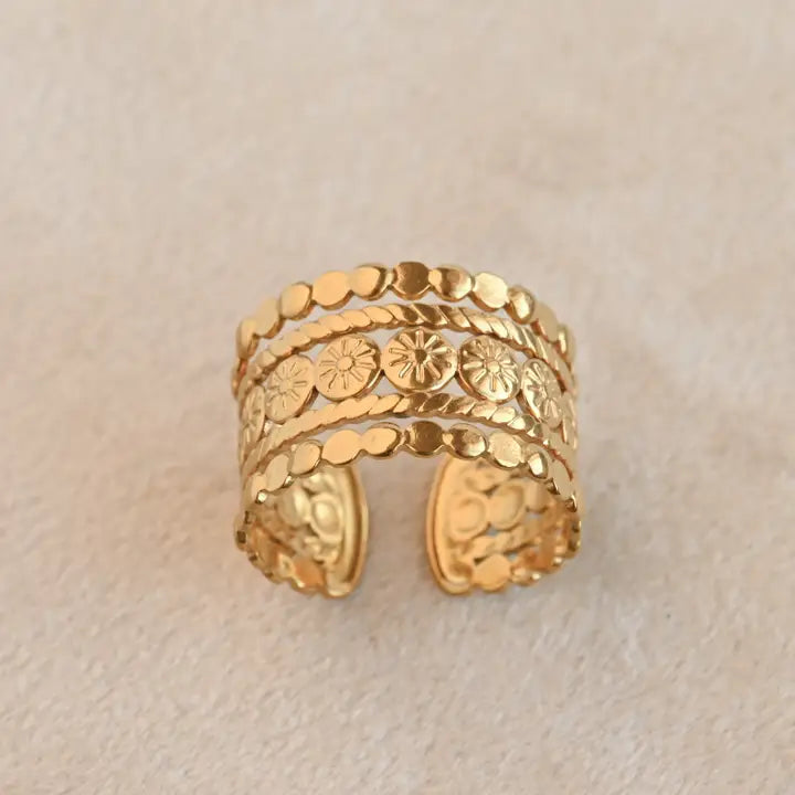 Open Curb Ring - Boho