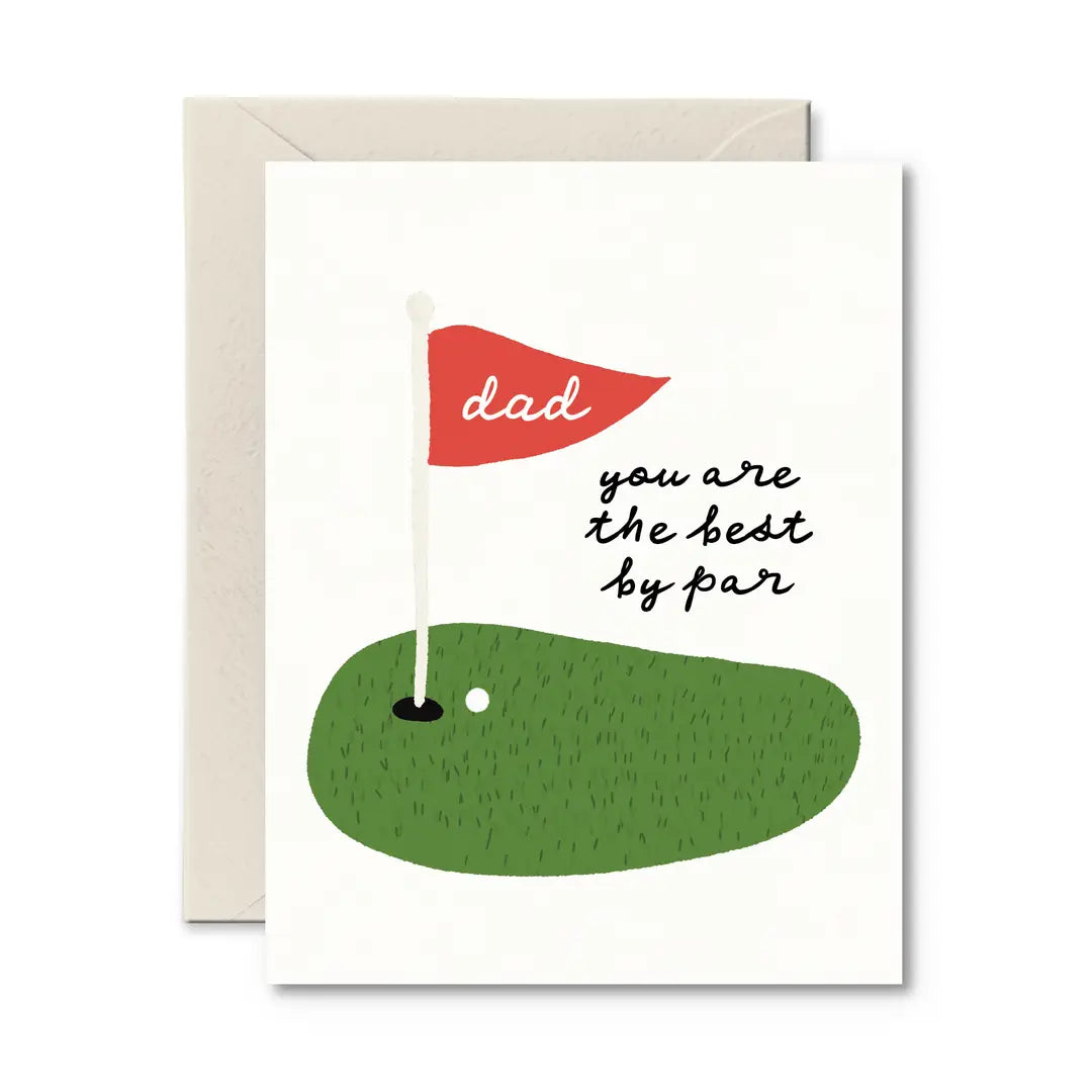 Dad Best By Par Card| Greeting Card