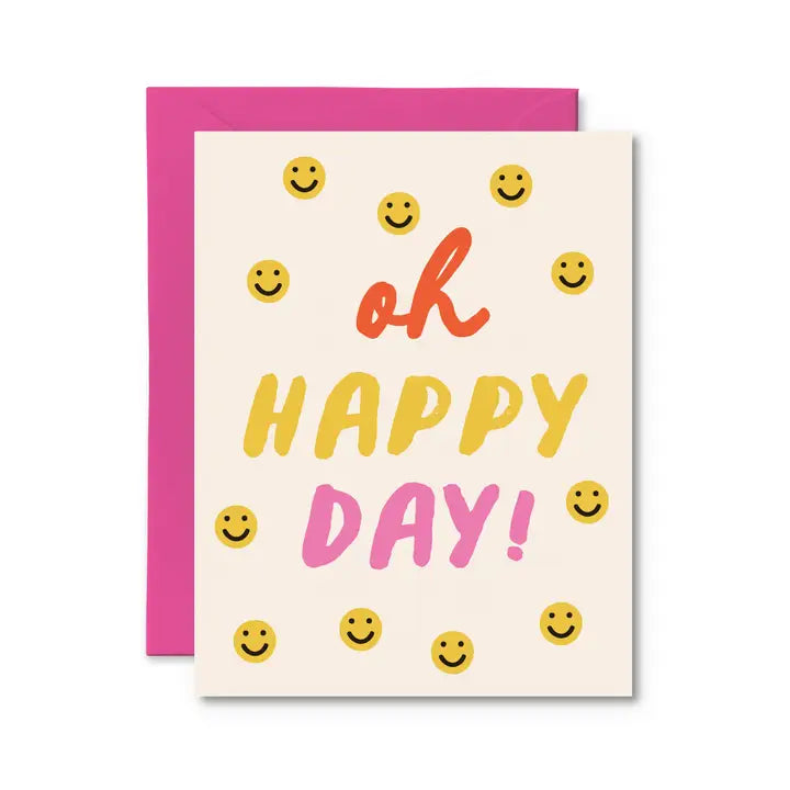 Oh Happy Day Card - Congrats Card