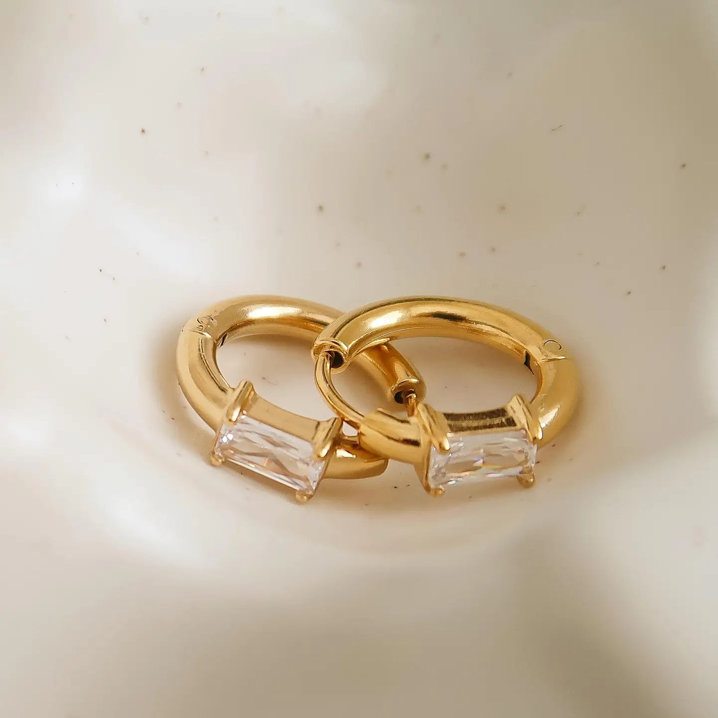 Adhara Cz Huggie Earrings