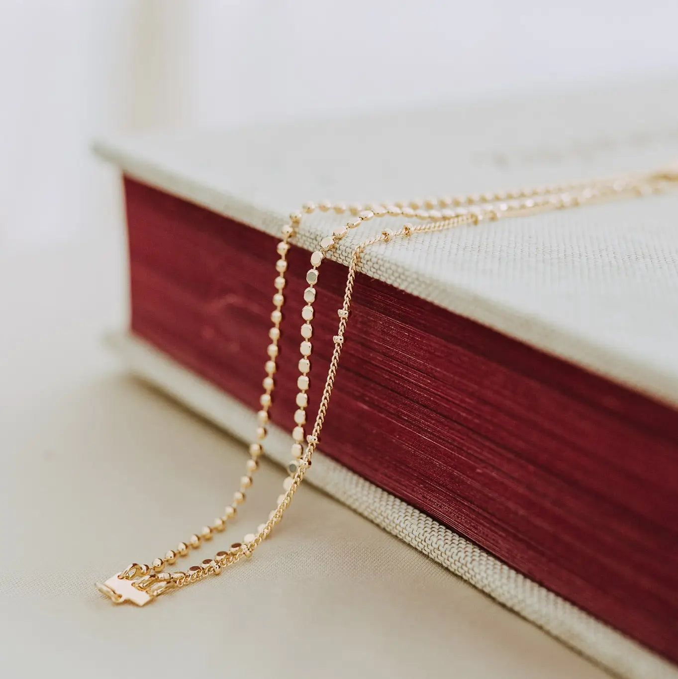 Triple Chain Bracelet Gold Filled Layered Bracelet