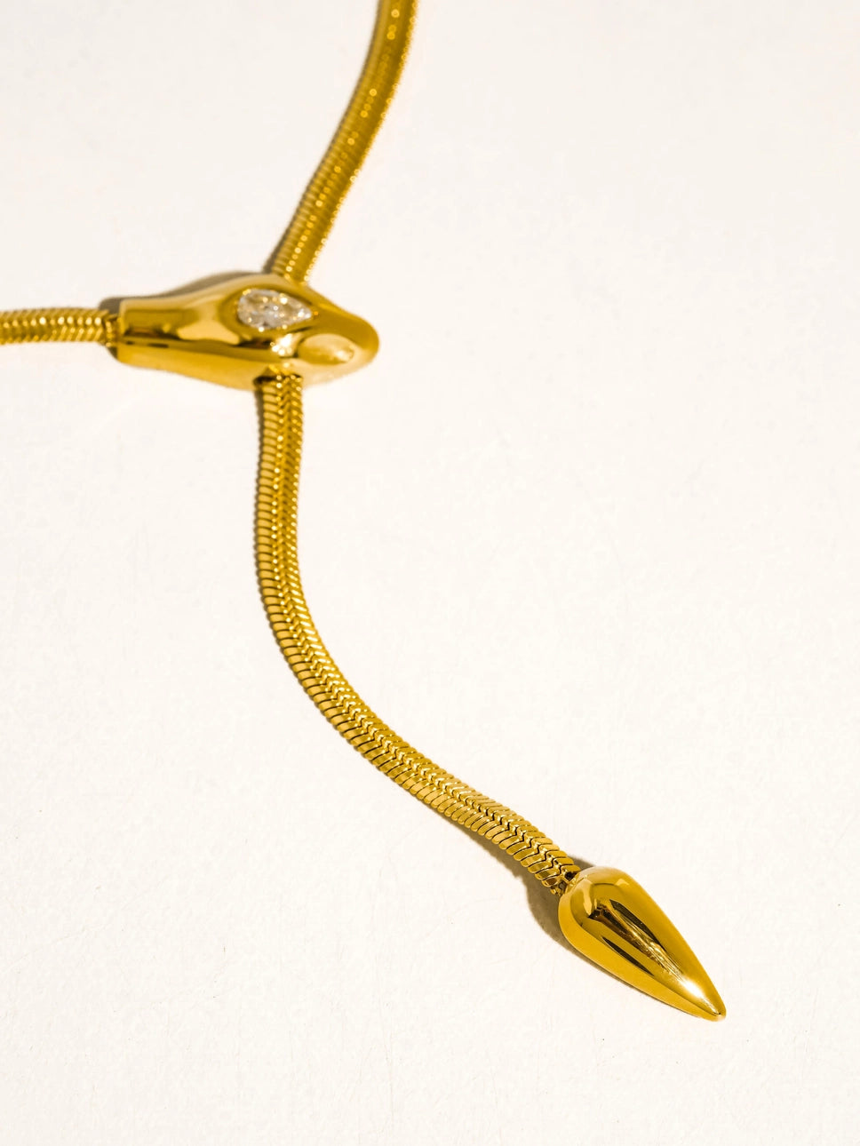 Gildora Serpent Y Lariat Necklace
