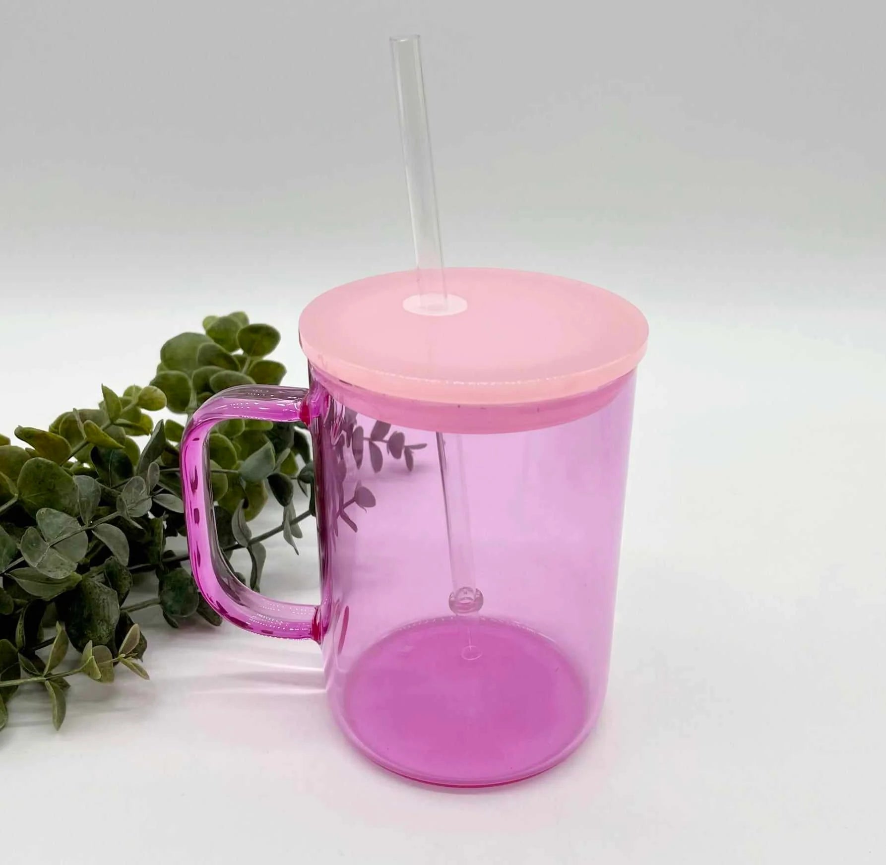 17oz Coloured Glass Mug