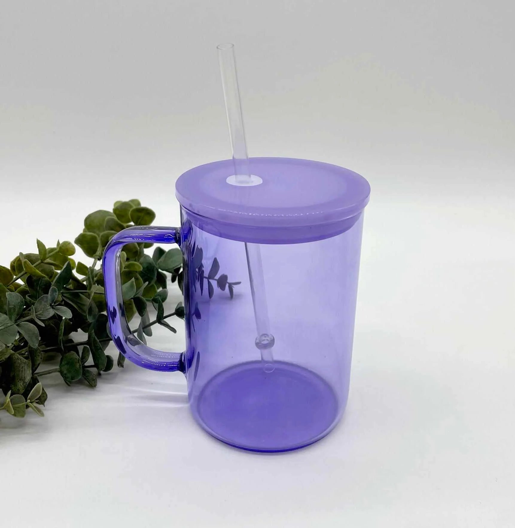 17oz Coloured Glass Mug
