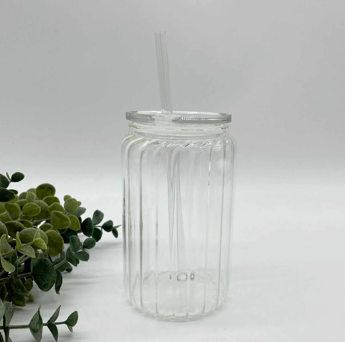 Retro 16oz Glass Can