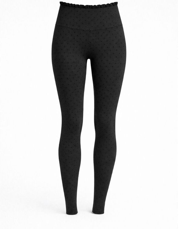 Sage Leggings Black Polka Dots