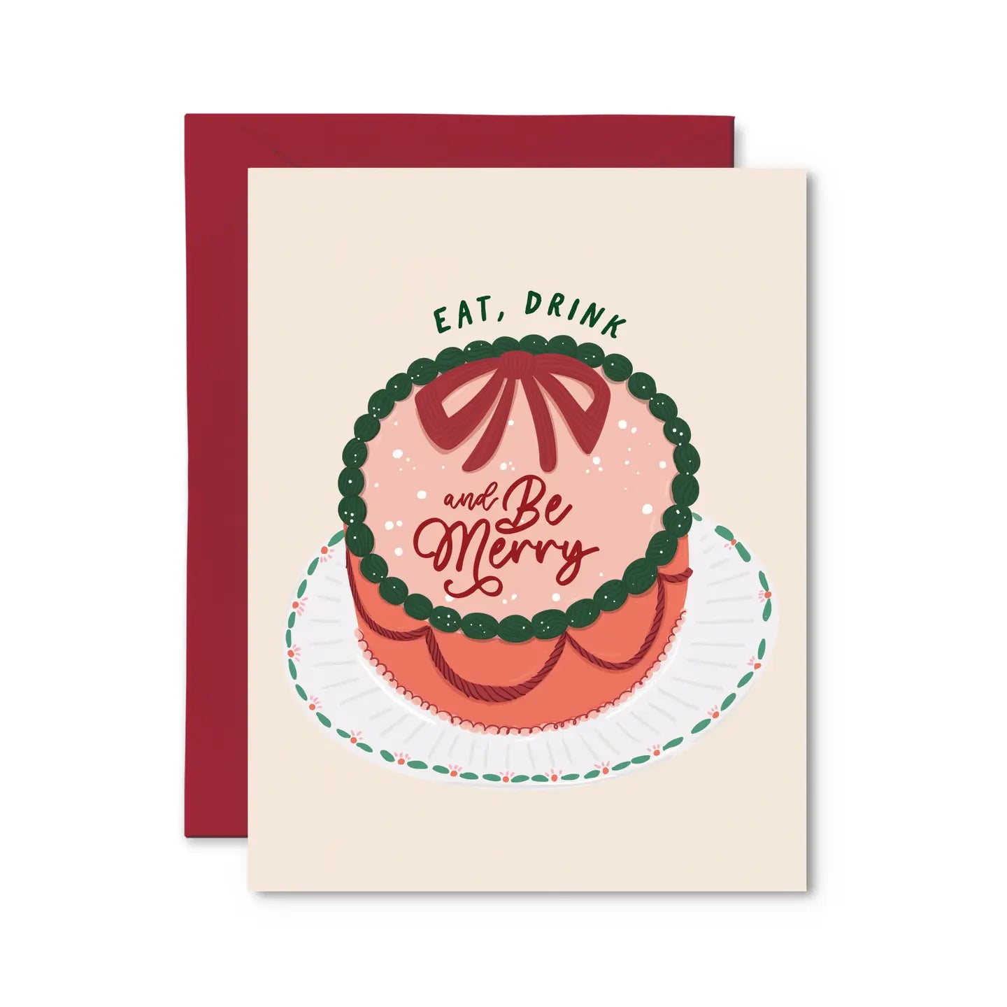Eat Drink and Be Merry Christmas Card