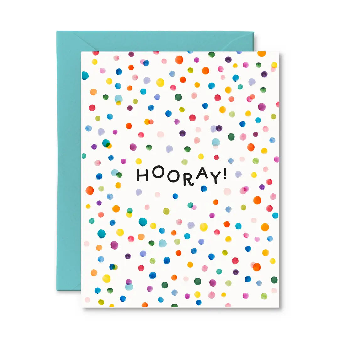 Hooray Confetti Card