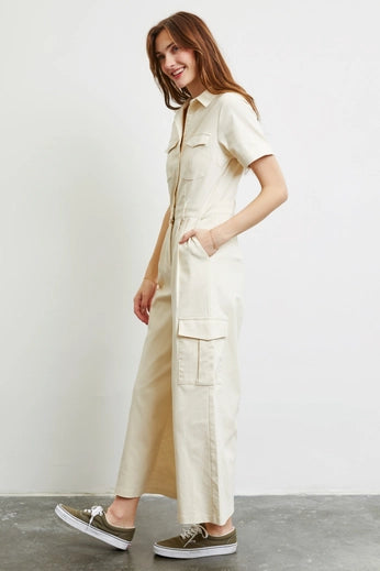 Utility-Inspired Done-in-One Jumpsuit