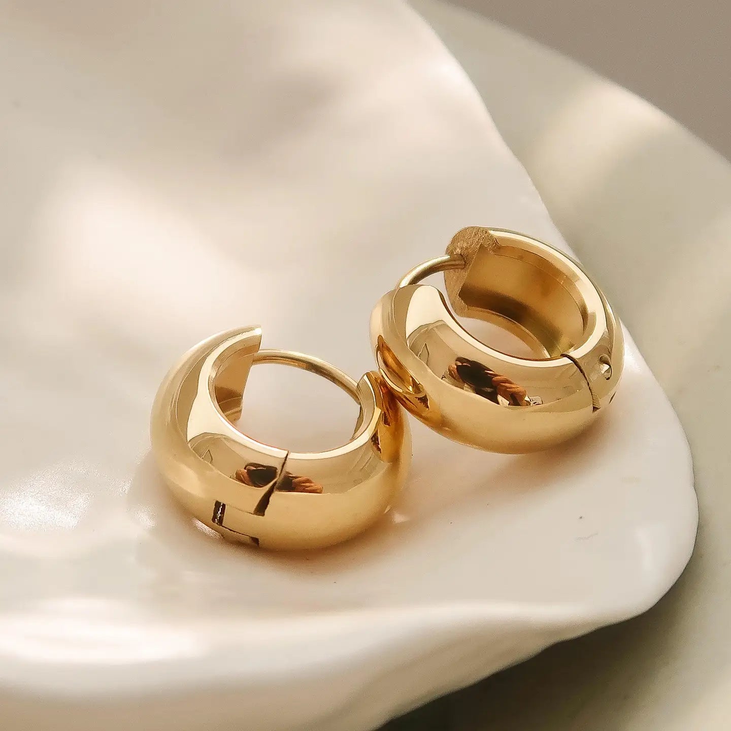 Blandine Small Classic Hoop Earring
