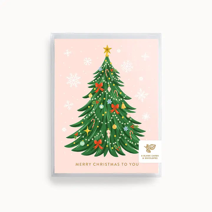 Merry Christmas Tree Card | Boxed Set of 8