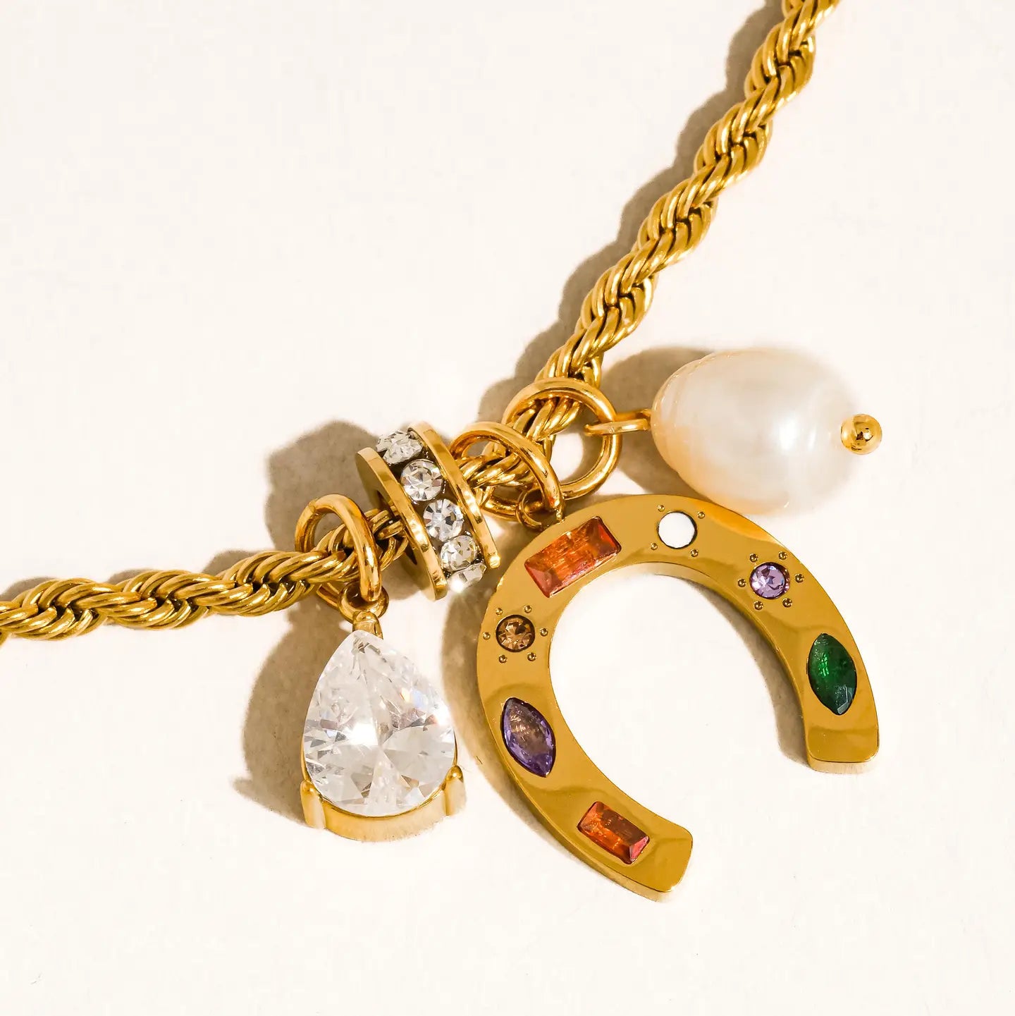 Western Horseshoe Charm Necklace