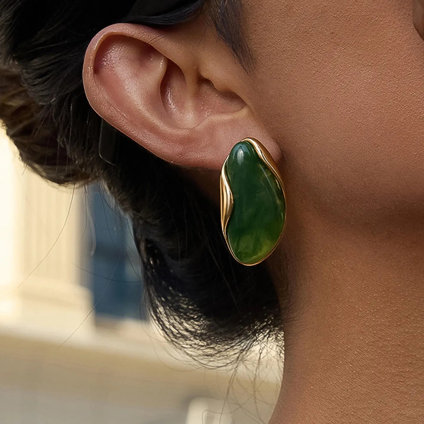 Maélie Resin Drop Earrings