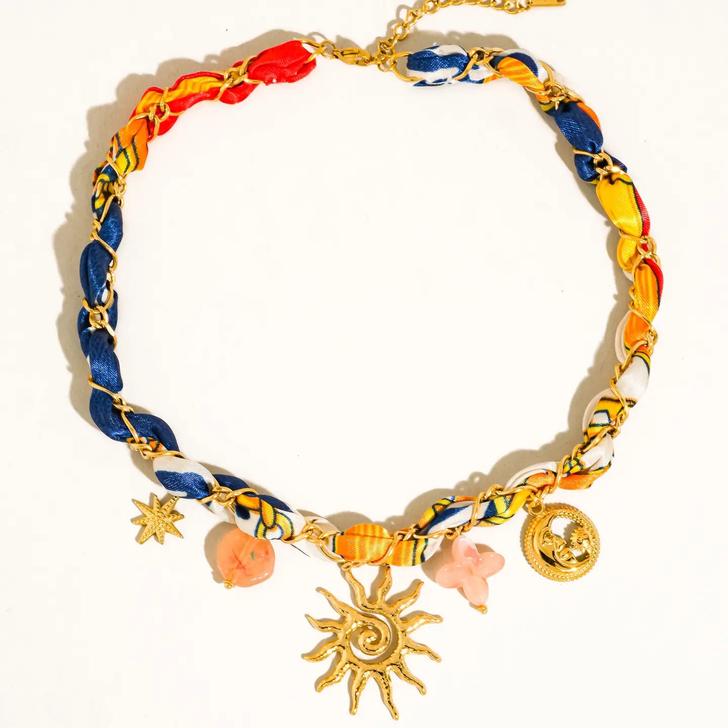 Sedona Sun Charm Braided Necklace