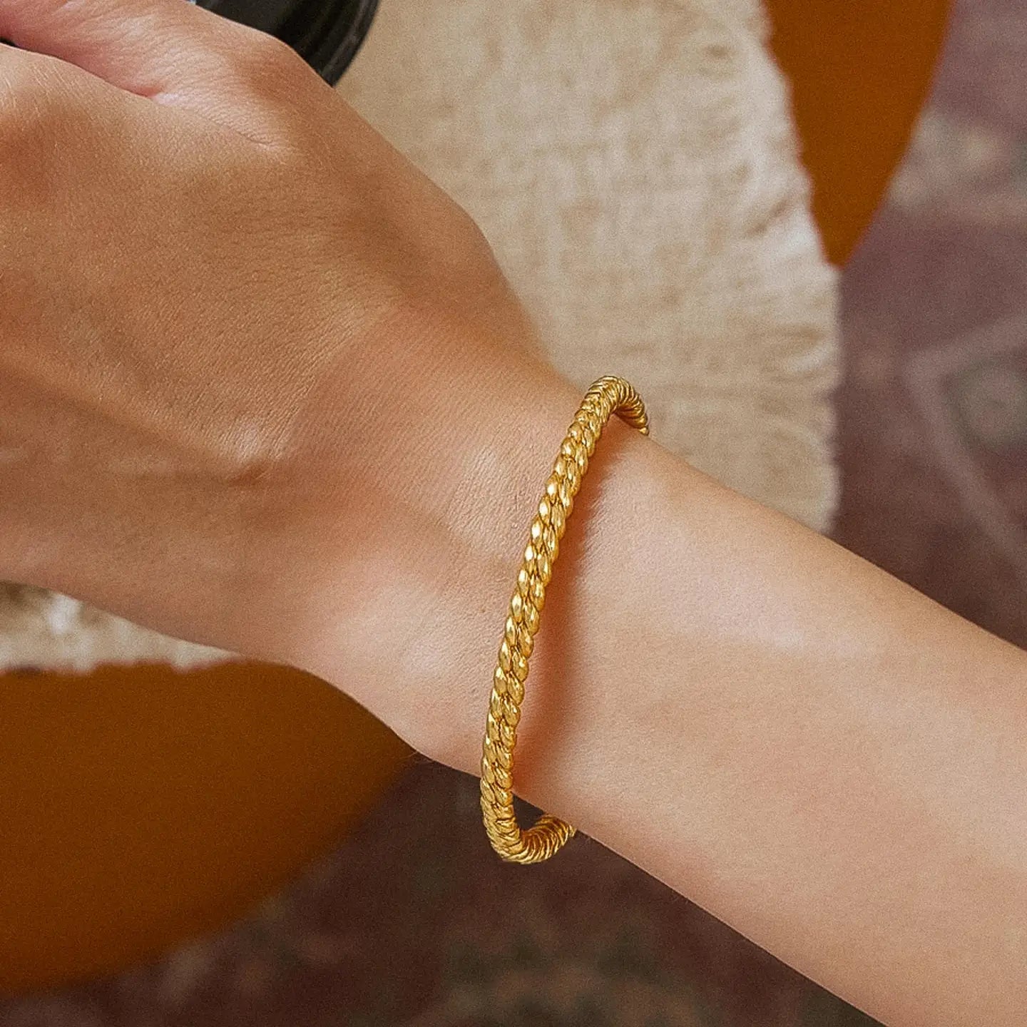 Collins Textured Bangle Bracelet