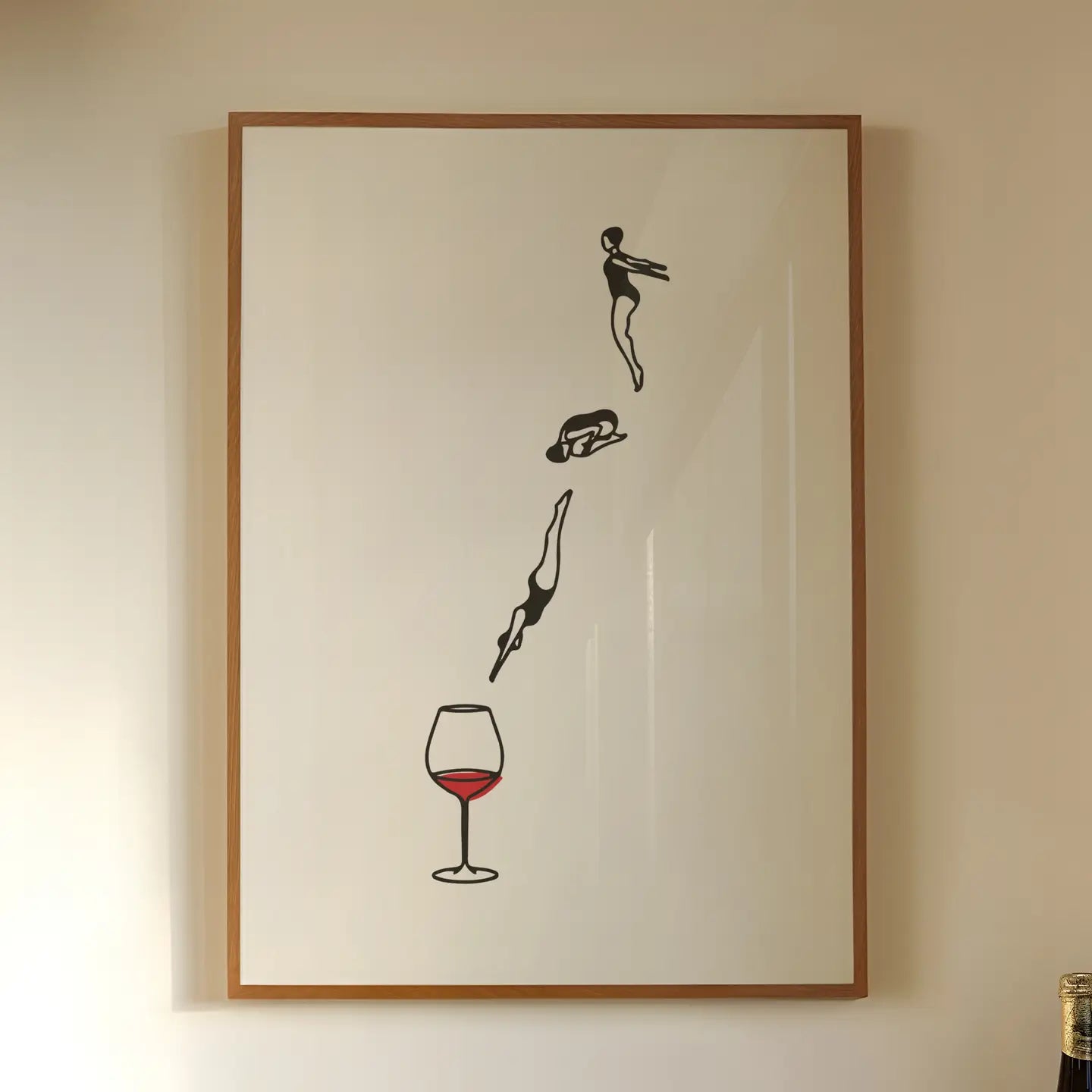 Red Wine Dive Print