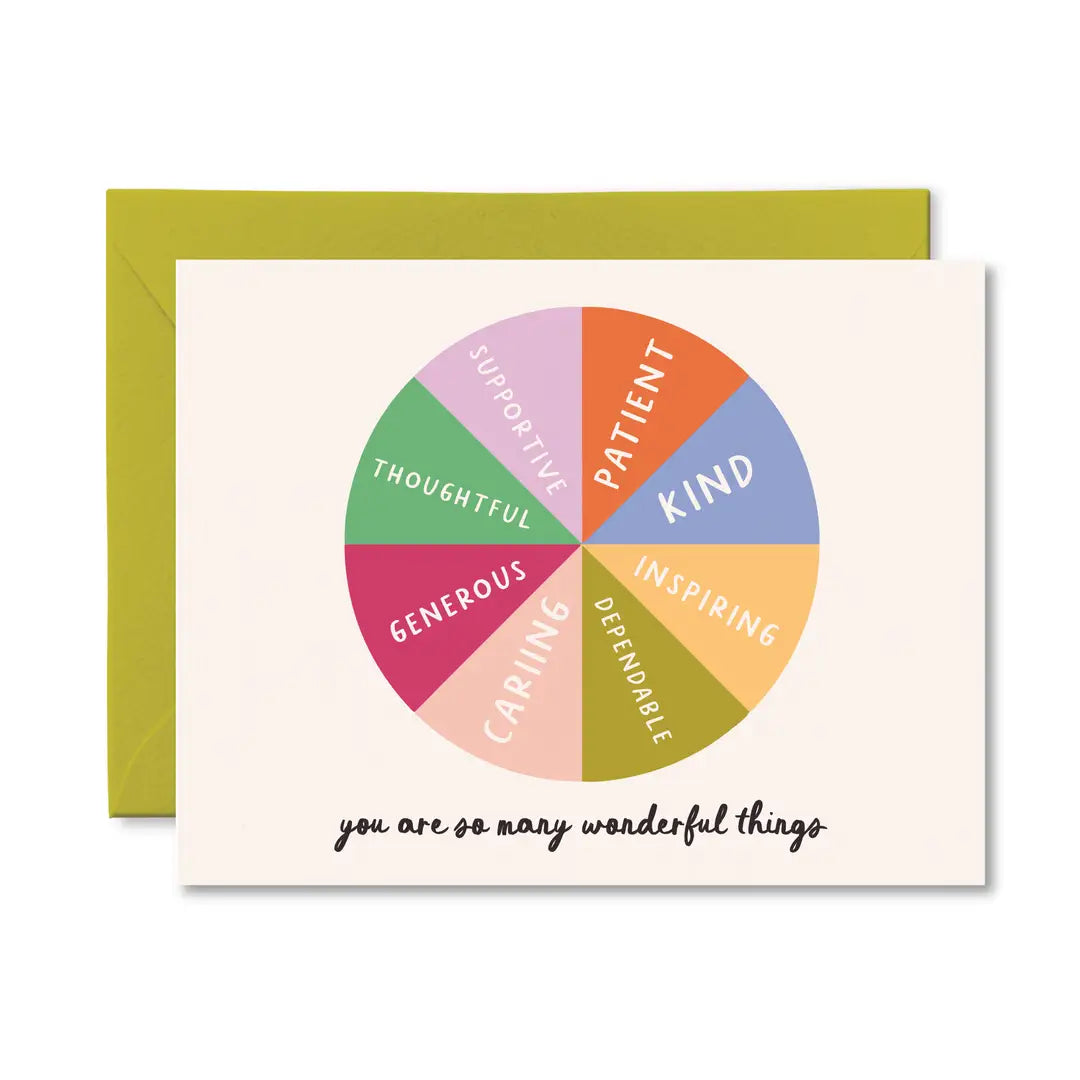 So Many Wonderful Things Card - Cute Thank You Card