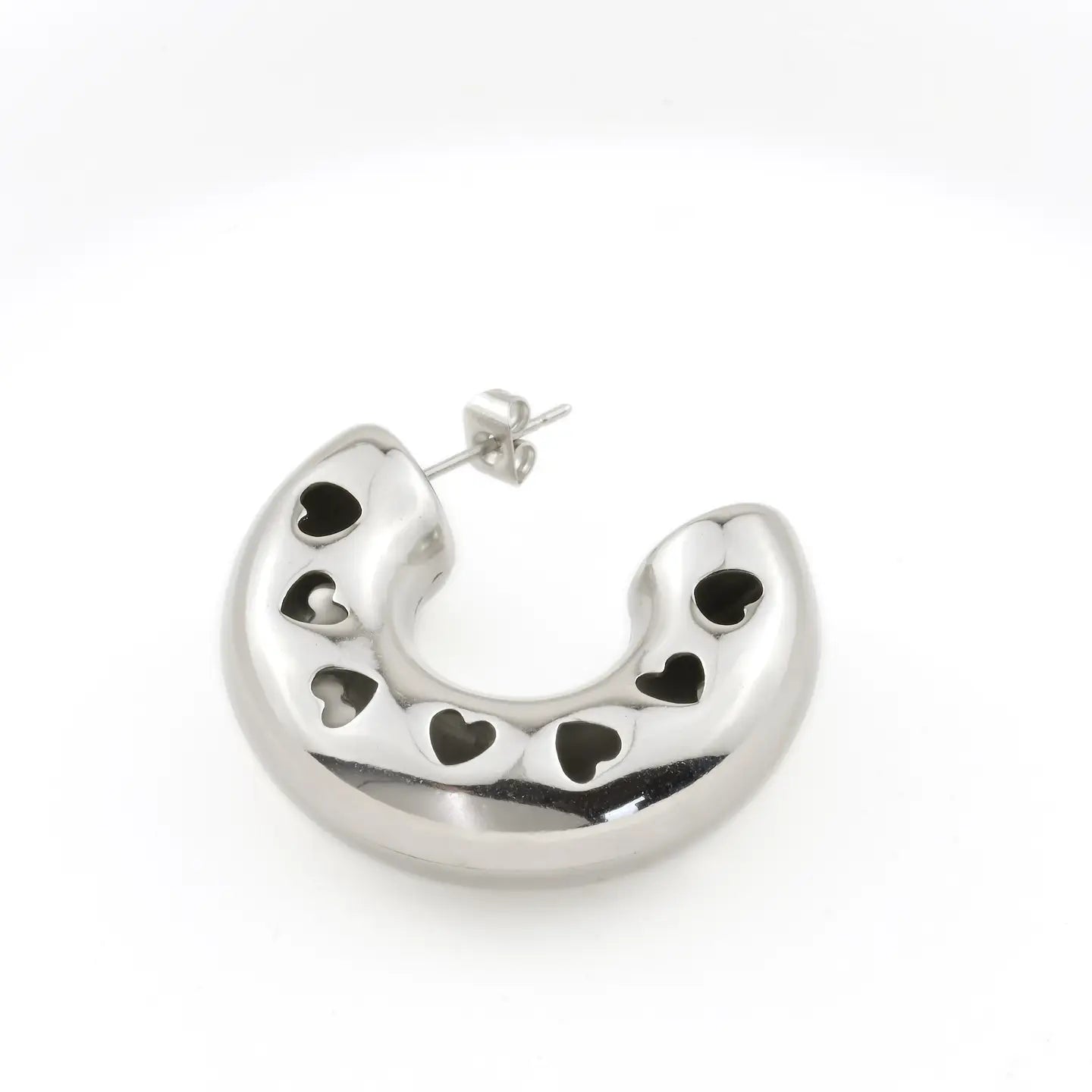 Chunky Heart Hoops