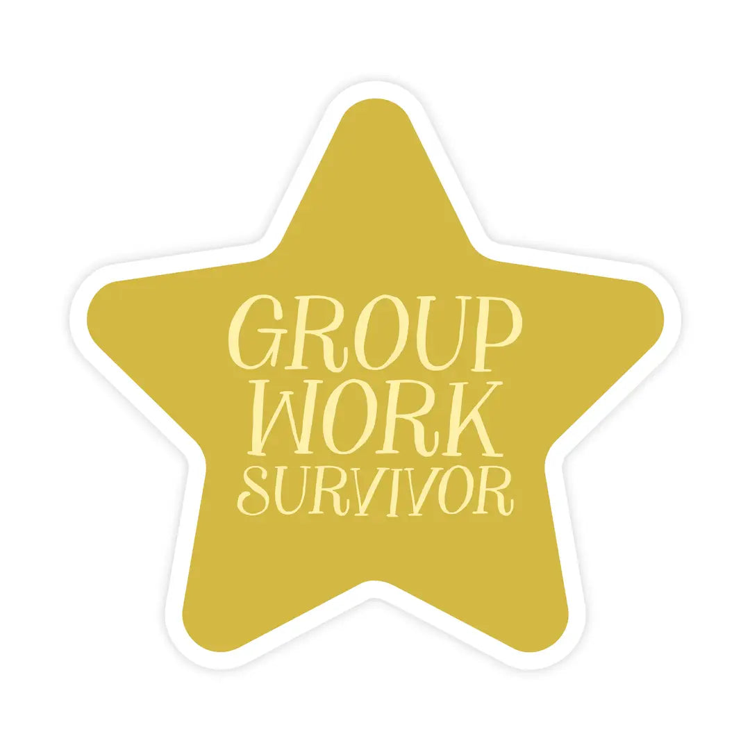 Group Work Survivor Sticker