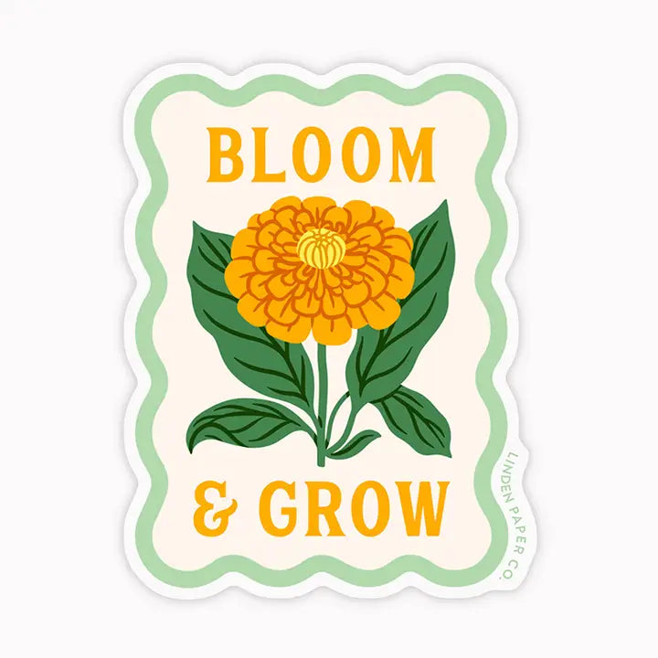 Bloom & Grow | Clear Vinyl Sticker