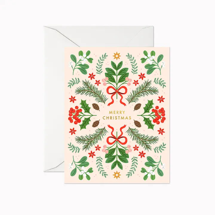 Merry Christmas Berries Card