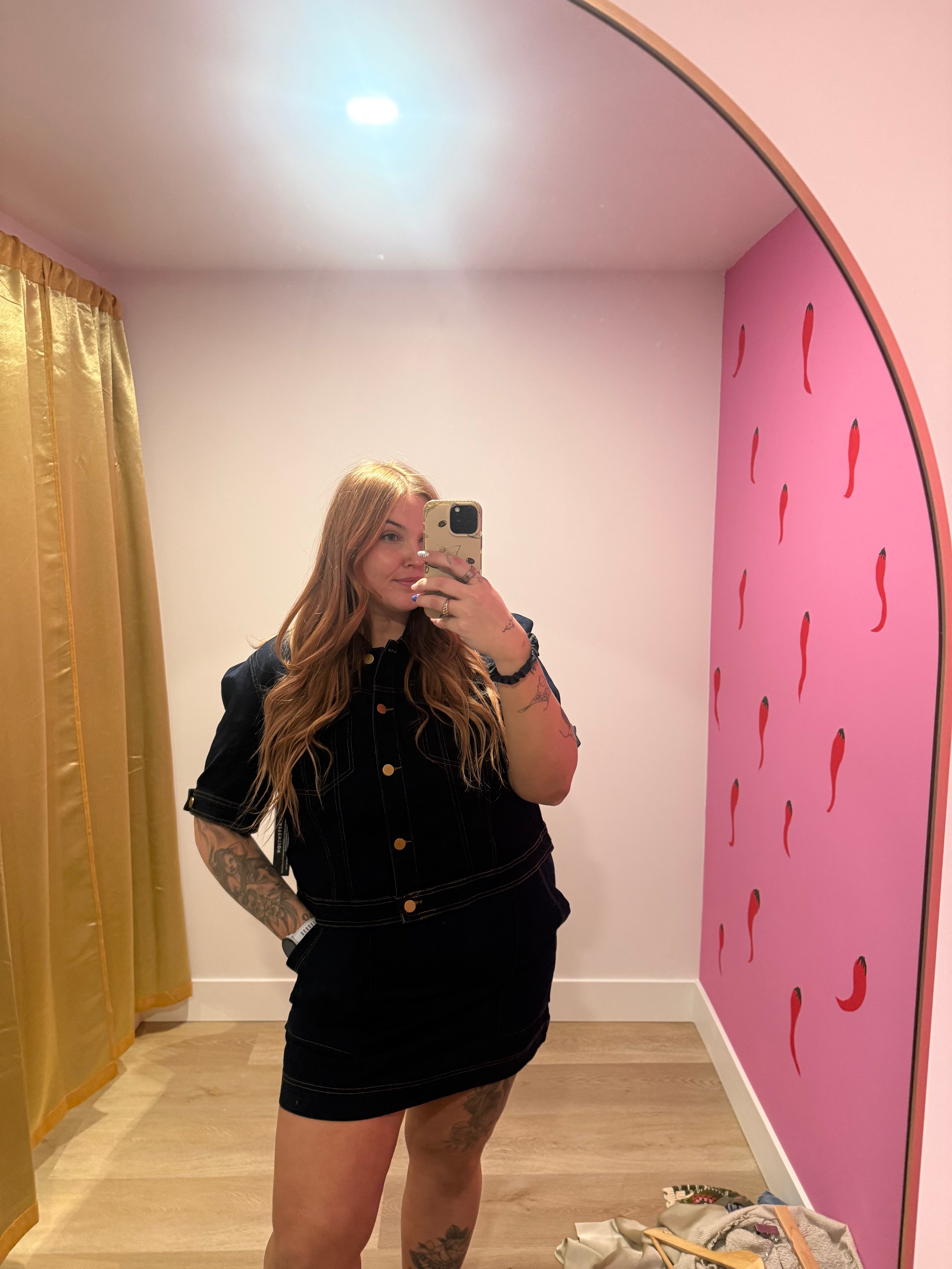 Audrey Pull on Denim Skirt