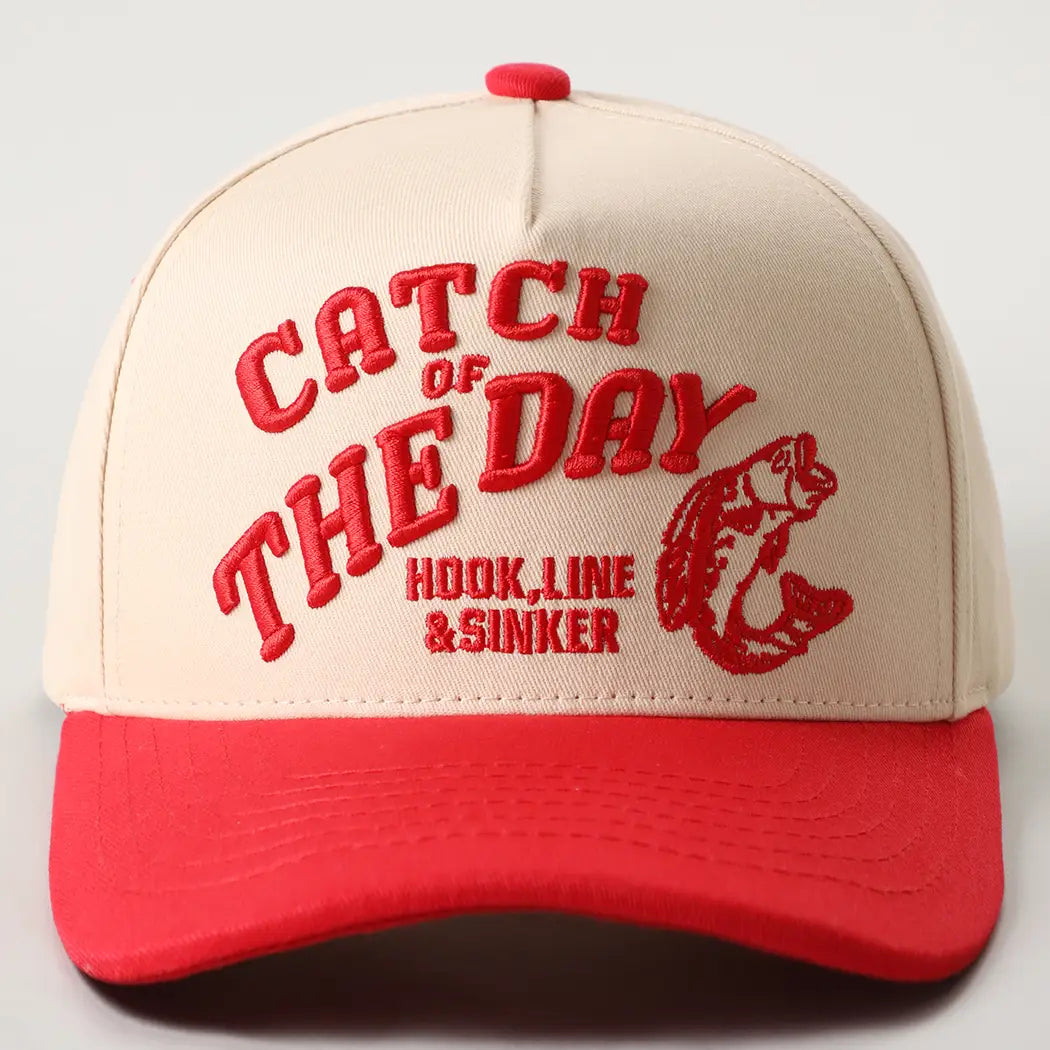 Catch of the Day 3D Embroidered Two-Tone Trucker Hat