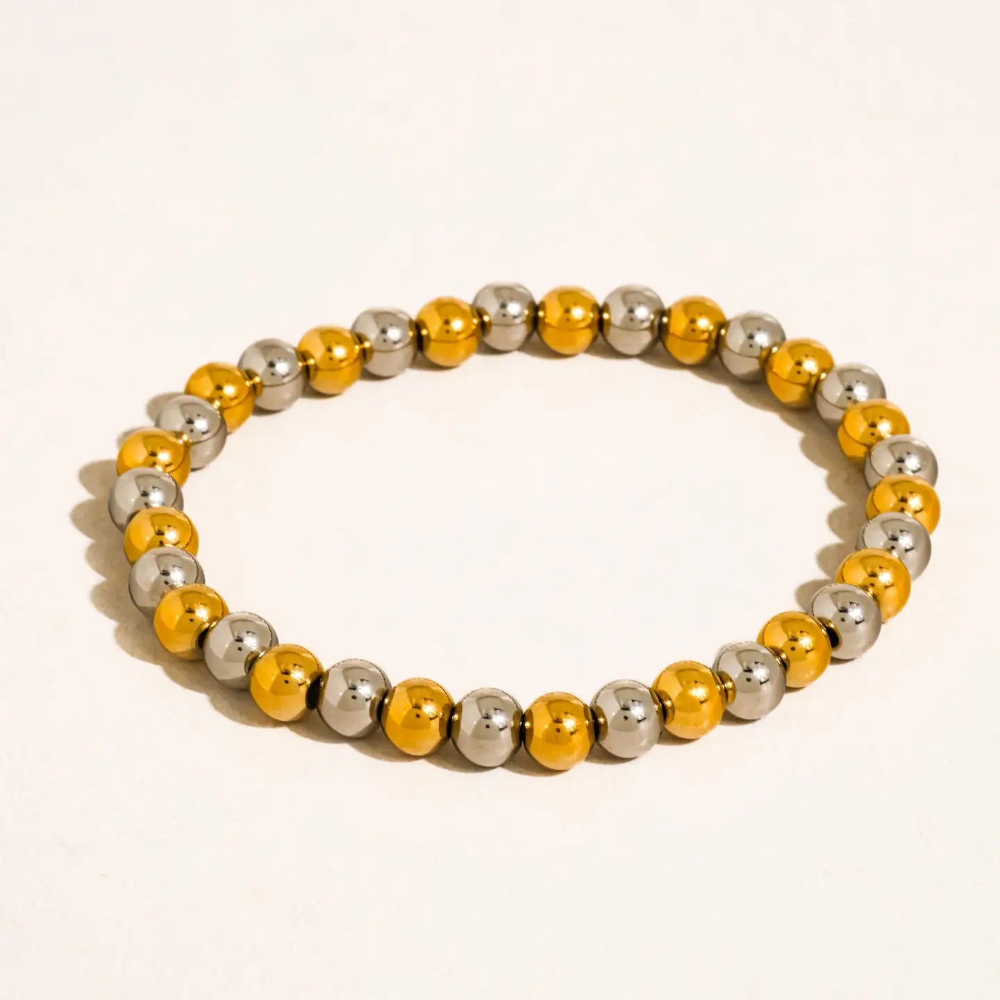 Perlisse Two Tone Beaded Bracelet