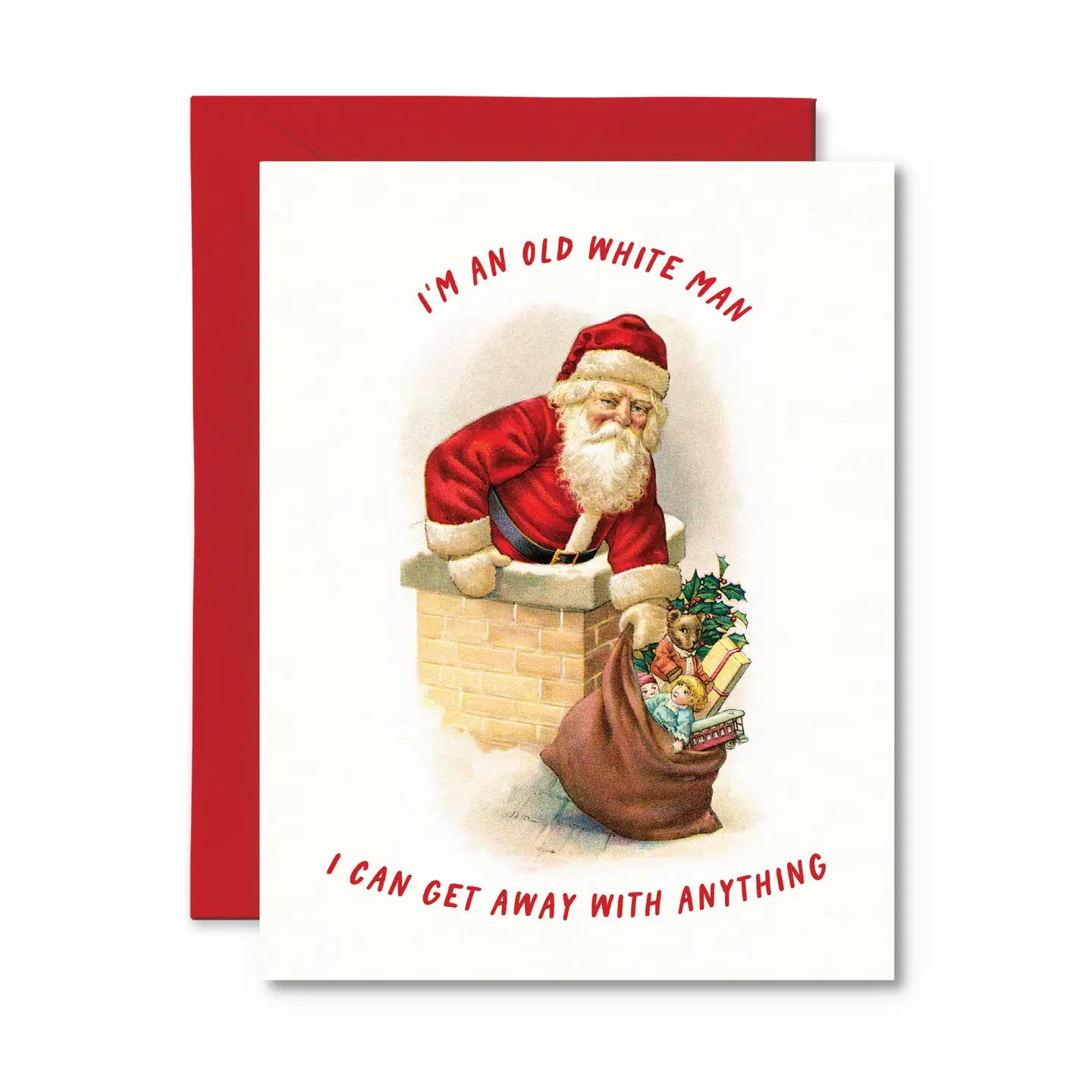 I'm An Old White Man Funny Christmas Card