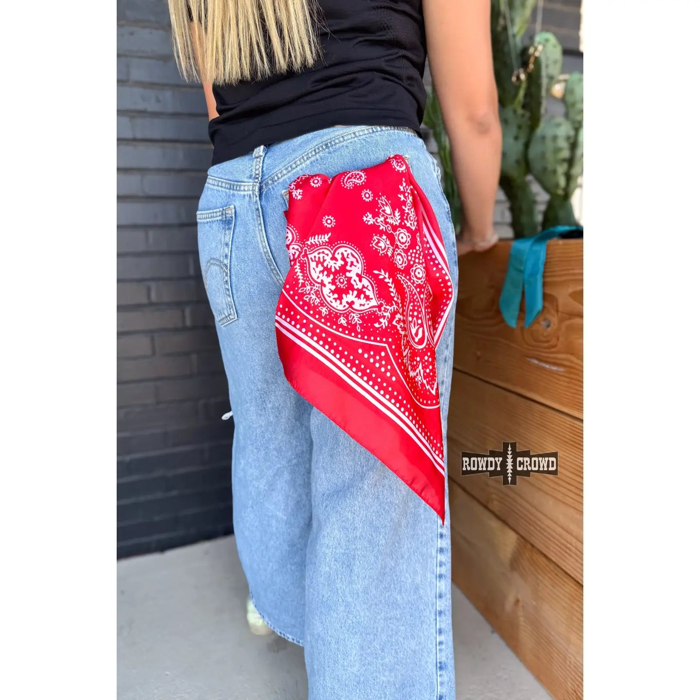 Small Buffalo Bandana Wild Rags - 26x26