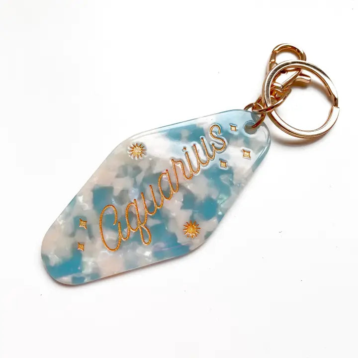 Horoscope Motel Keychain