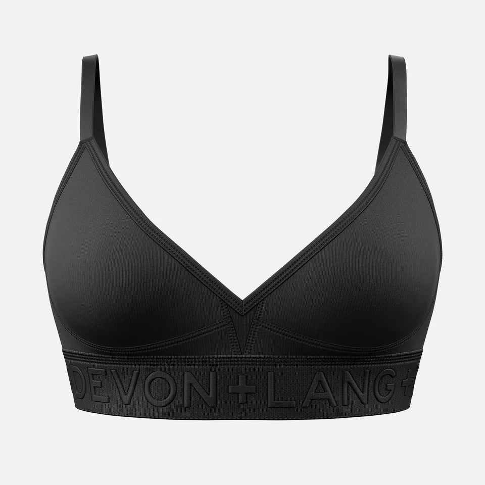 Bria Bralette - No Mesh Panels - Obsidian