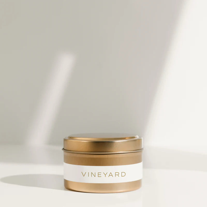 Vineyard Gold Travel Tin Candle - The Weekender Collection