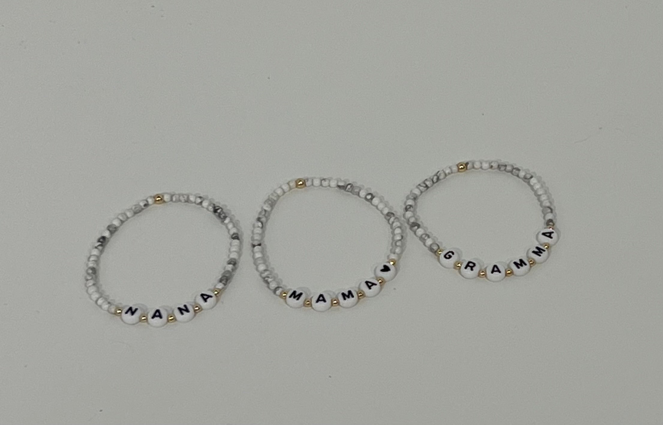 White Howlite w/ 14k Gold Filled Beads Bracelet