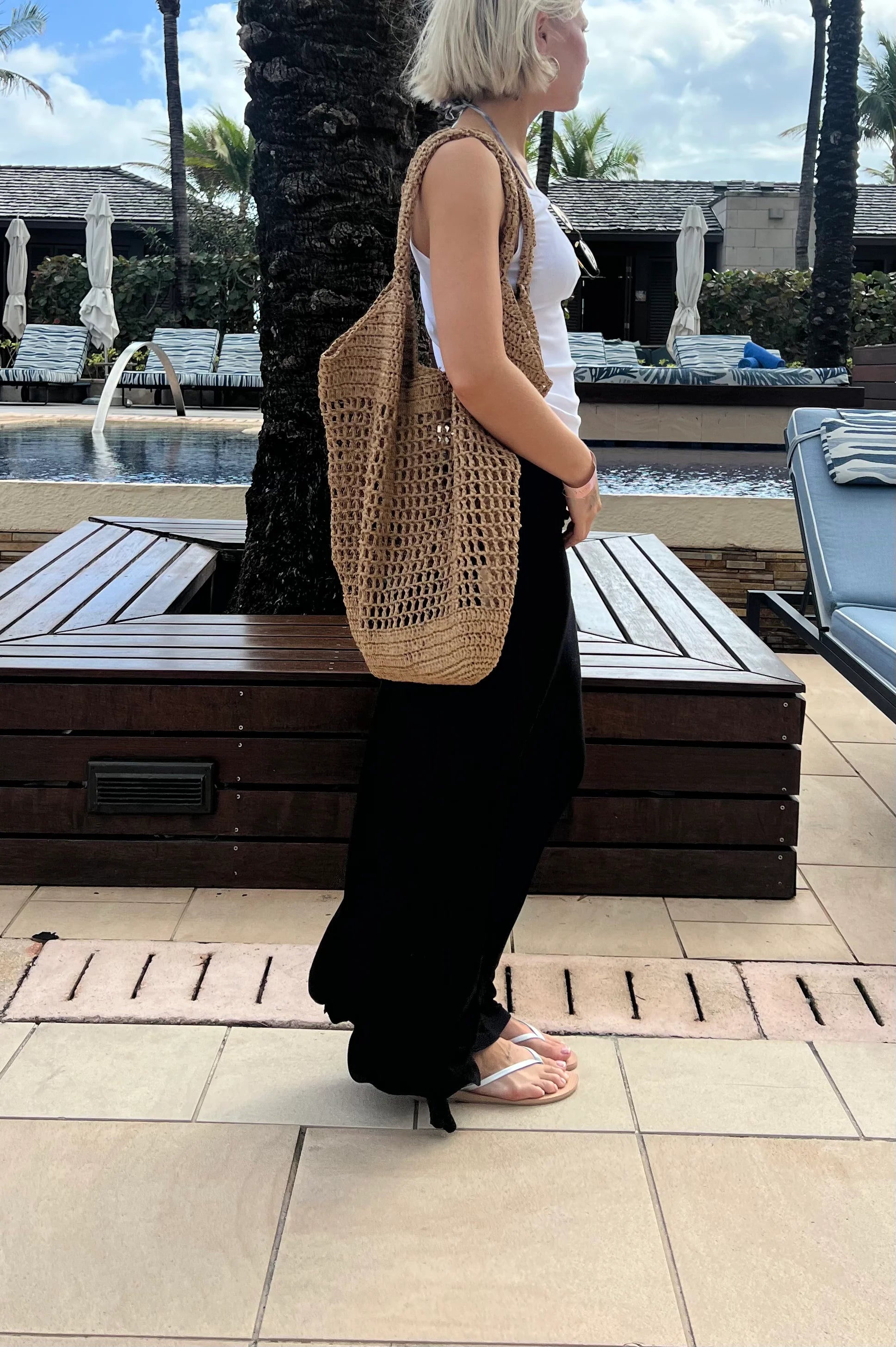 Taylor Tote - Sand Woven