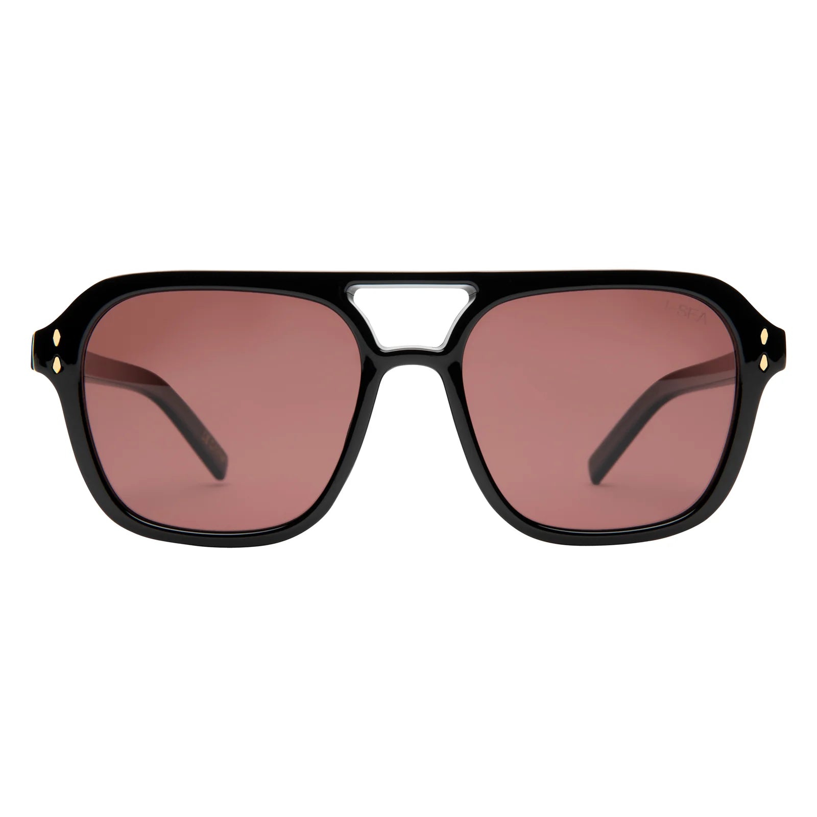 MONACO -   BLACK / PLUM POLARIZED LENS