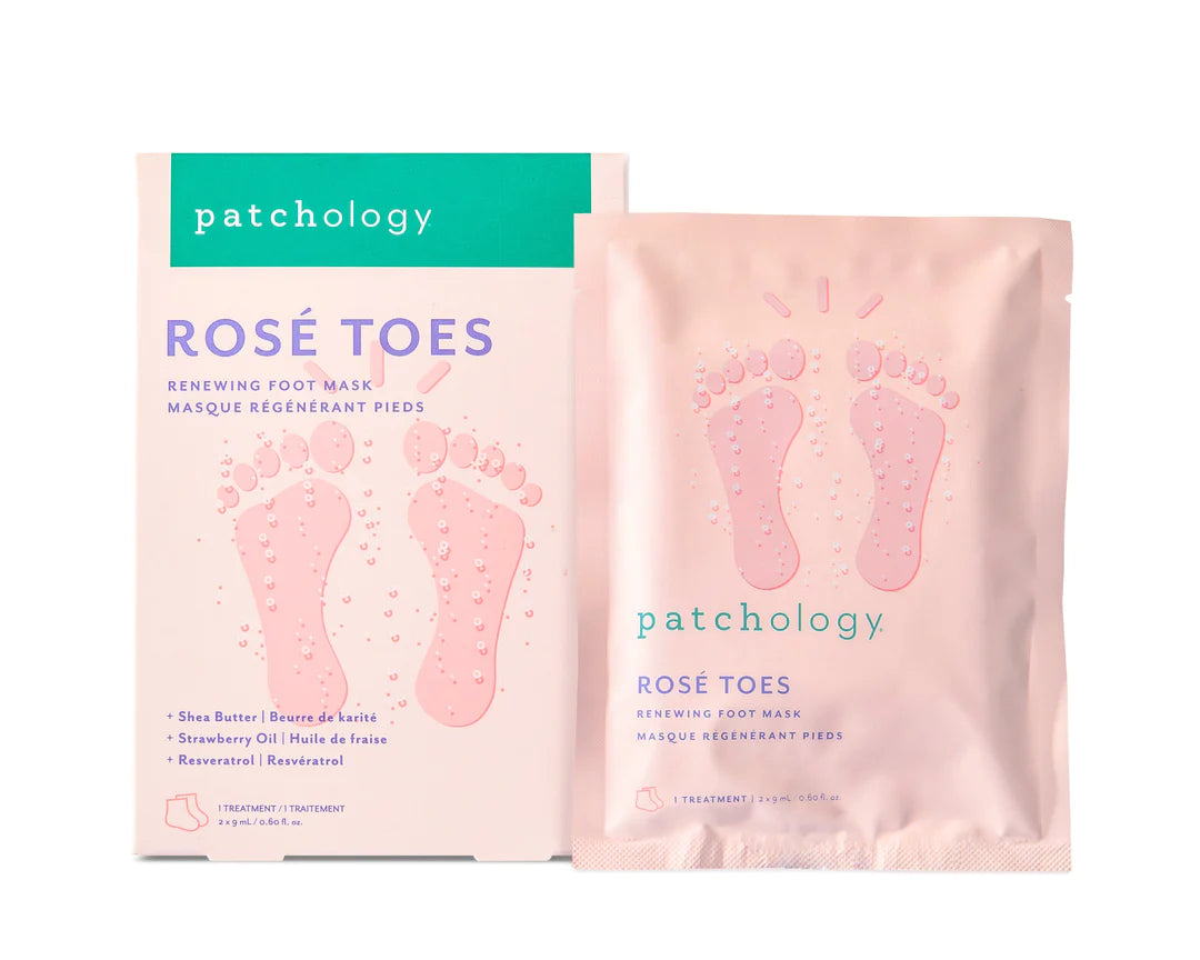 SERVE CHILLED | ROSÉ TOES Renewing Foot Mask