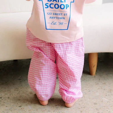 Gingham Pants - PINK